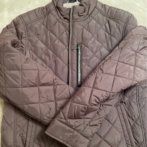Cole Haan Men’s Diamond Quilt Signature Puffer Jacket with Sherpa Lining NWT - Picture 6 of 11
